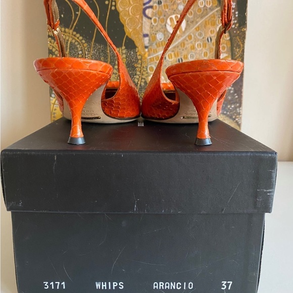 ⭐️LAST DAY⭐️ Rare - Dolce & Gabbana Orange Kitten Heels EU 37 - Picture 10 of 13